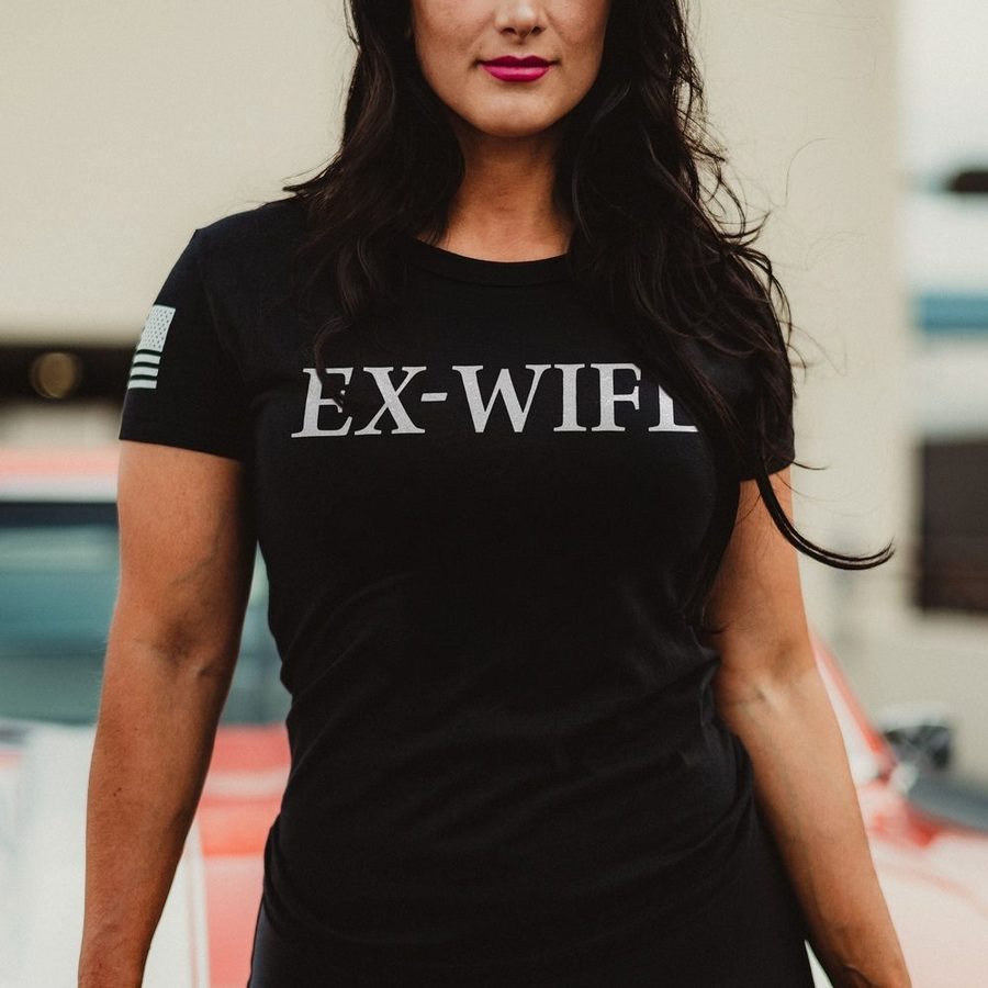 Ex-Wife Defined Slim Fit T-Shirt - Black - Image 2