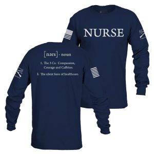 Nurse Defined Long Sleeve - Navy