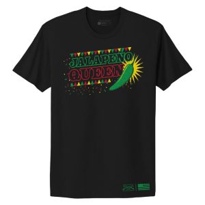Women's Jalapeno Queen Boyfriend Fit T-Shirt - Black