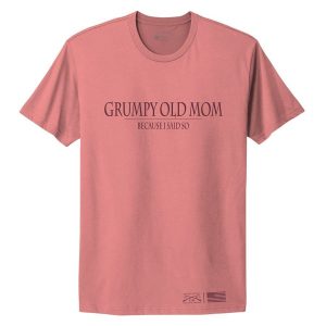 Women's Grumpy Old Mom Boyfriend Fit T-Shirt - Heather Mauve