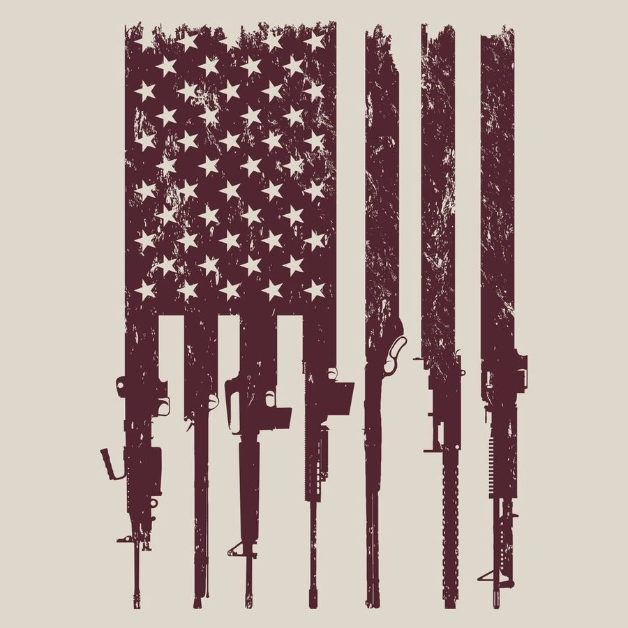 Rifle Flag Hoodie - Sand - Image 3