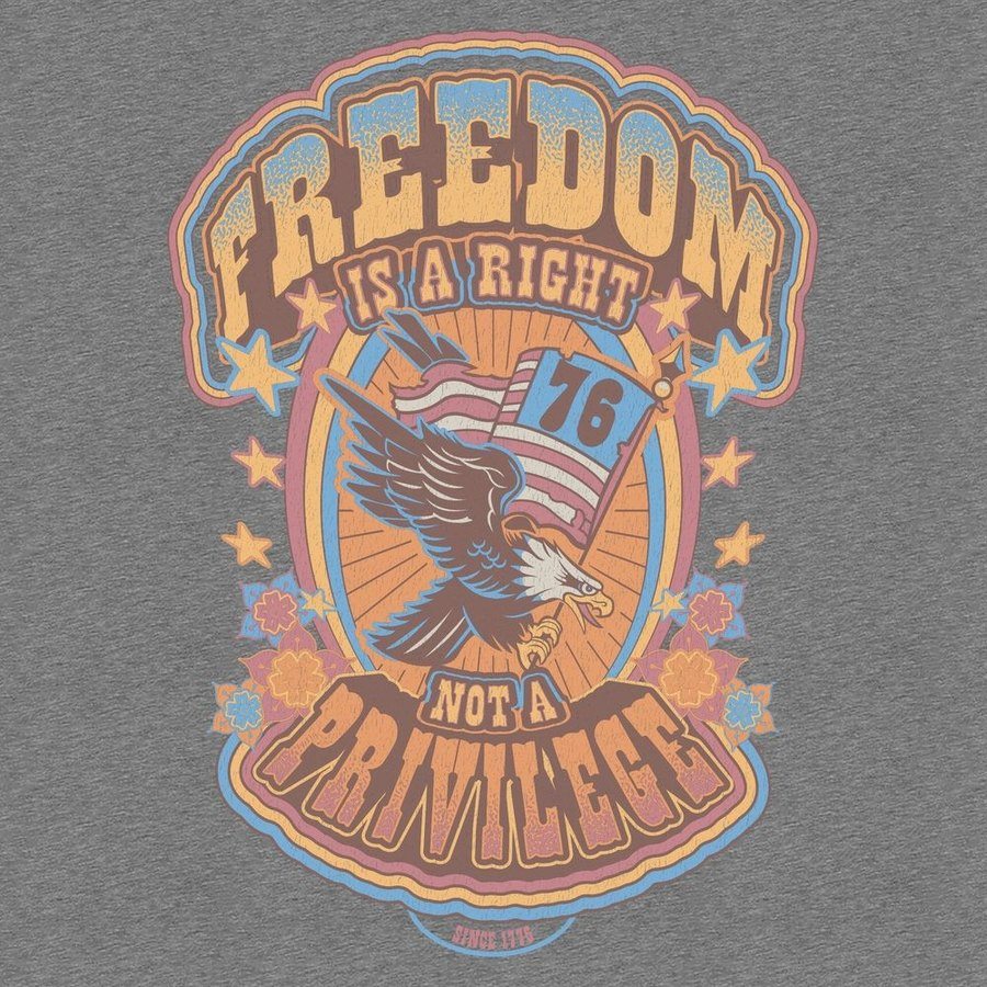 Women's Freedom Is A Right Shirt Dress - Dark Heather Grey - Image 6