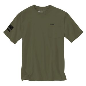 Basic Heavyweight Pocket T-Shirt - Military Green