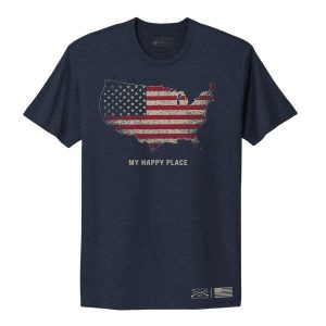 Women's My Happy Place Boyfriend Fit T-Shirt - Midnight Navy