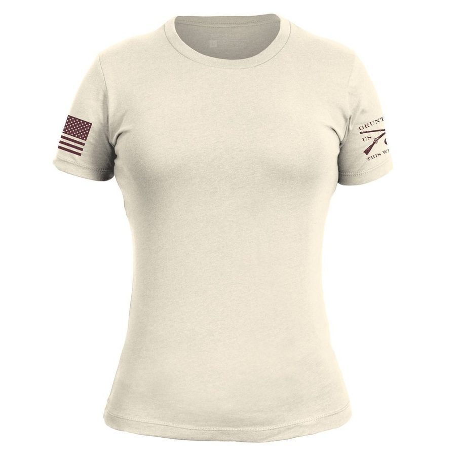 Basic T-Shirt Women's Slim Fit - Natural
