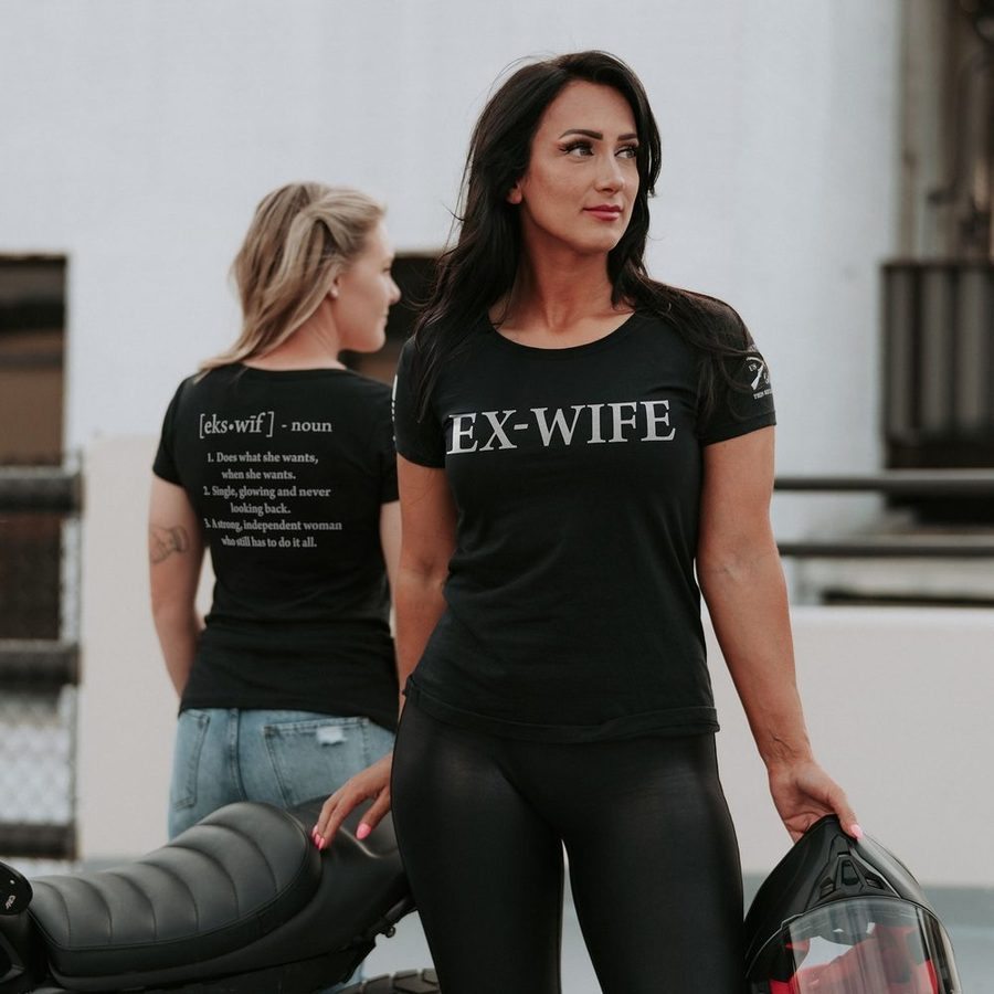 Ex-Wife Defined Slim Fit T-Shirt - Black - Image 3