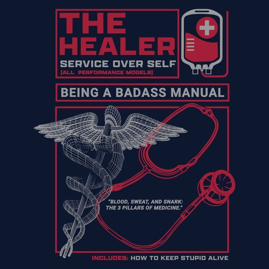 The Healer Full-Zip Hoodie - Navy - Image 2