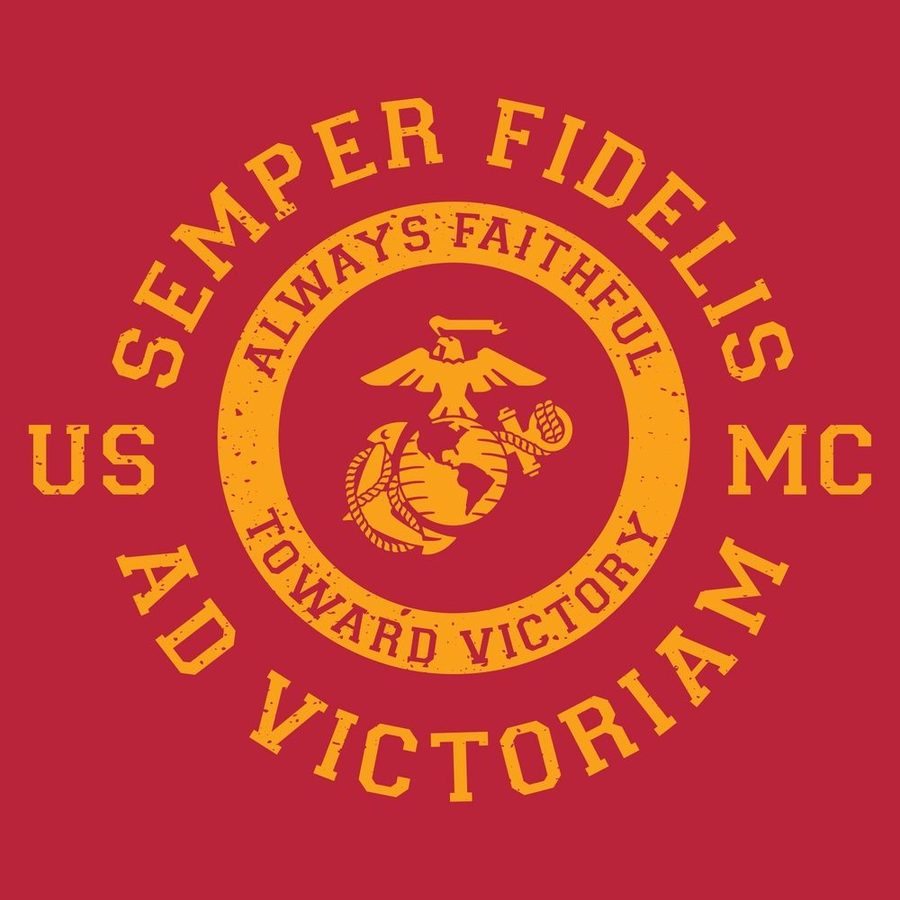 USMC - Toward Victory T-Shirt - Red - Image 3