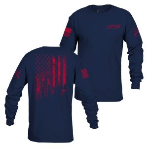 1776 Flag Long Sleeve - Navy