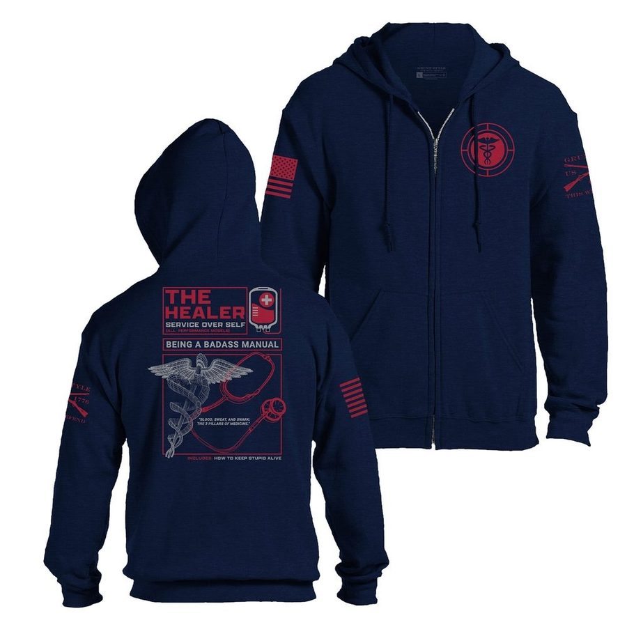 The Healer Full-Zip Hoodie - Navy