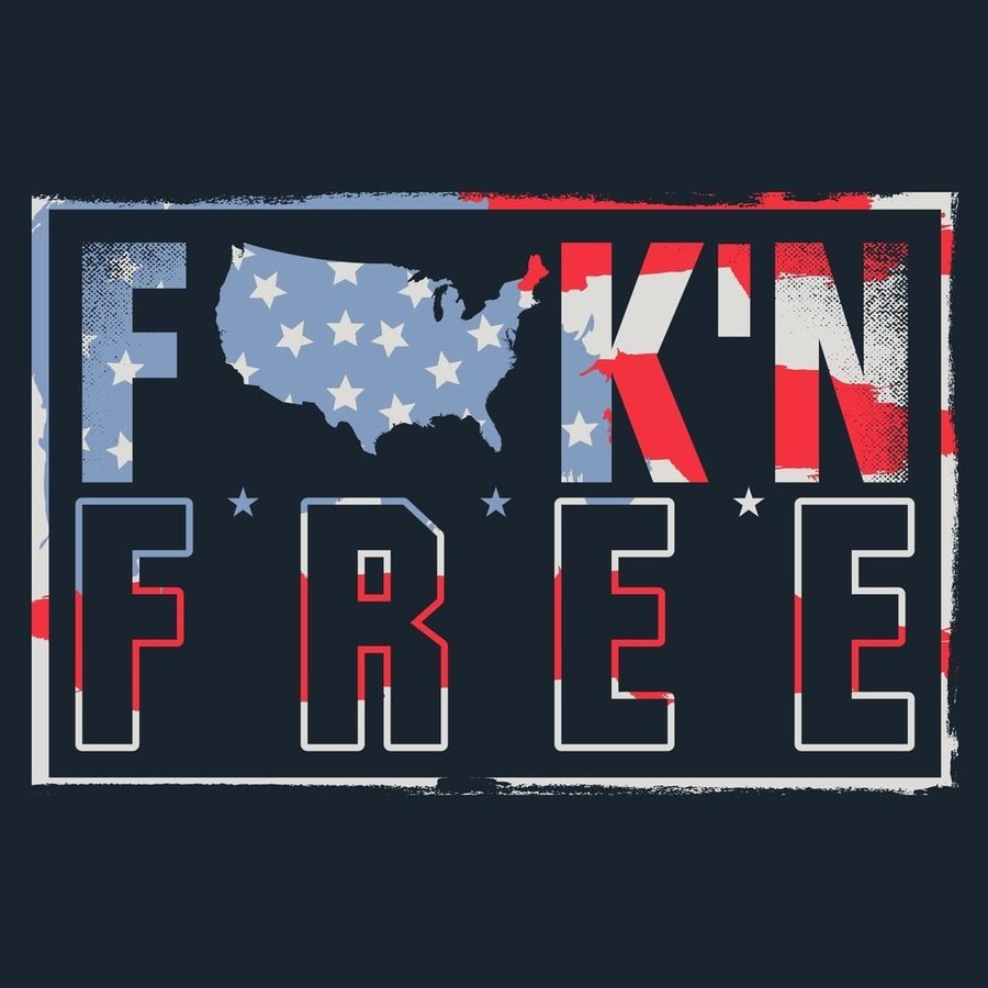 F*ck'n Free T-Shirt - Midnight Navy - Image 6