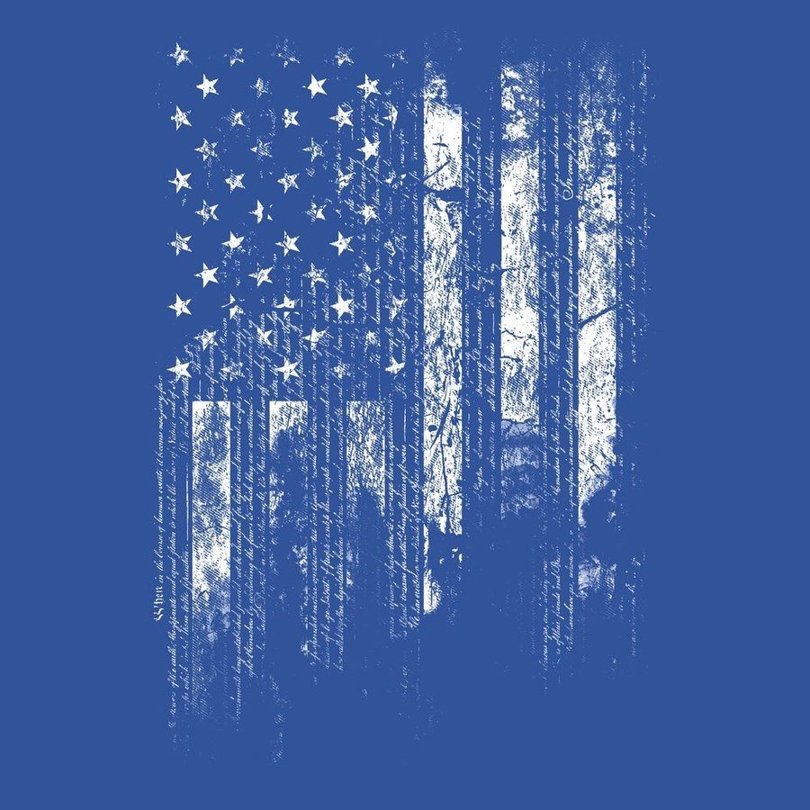 1776 Flag T-Shirt - Royal - Image 8