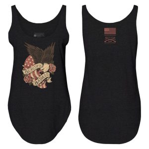 Women's Beautiful Badass Revolution Flowy Tank - Black