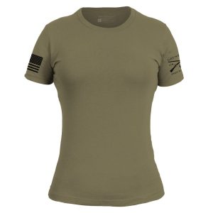 Basic T-Shirt Women's Slim Fit - Military Green