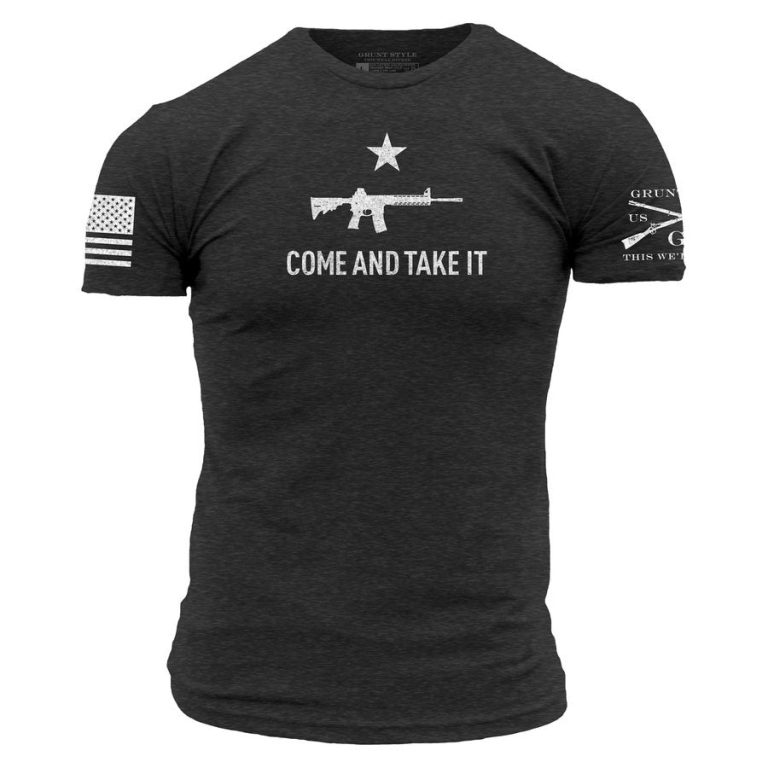 Come And Take It T-Shirt - Charcoal