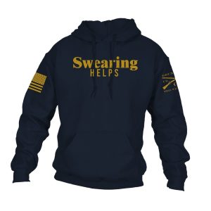 Swearing Helps Hoodie - Navy