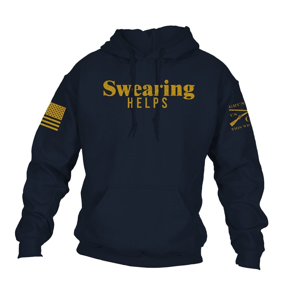 Swearing Helps Hoodie - Navy