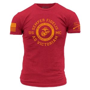 USMC - Toward Victory T-Shirt - Red