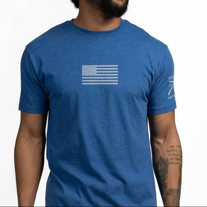 Freedom Flag T-Shirt - Royal - Image 5
