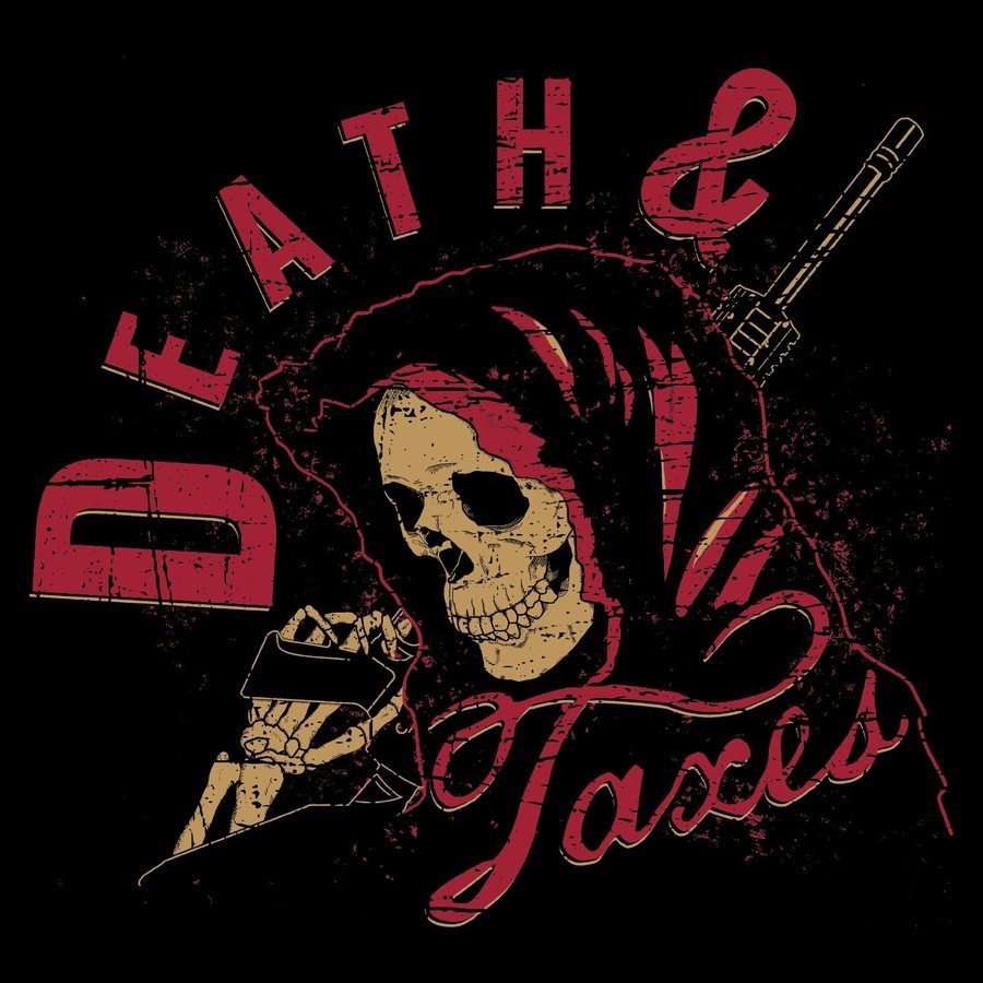 Death And Taxes T-Shirt - Black - Image 4