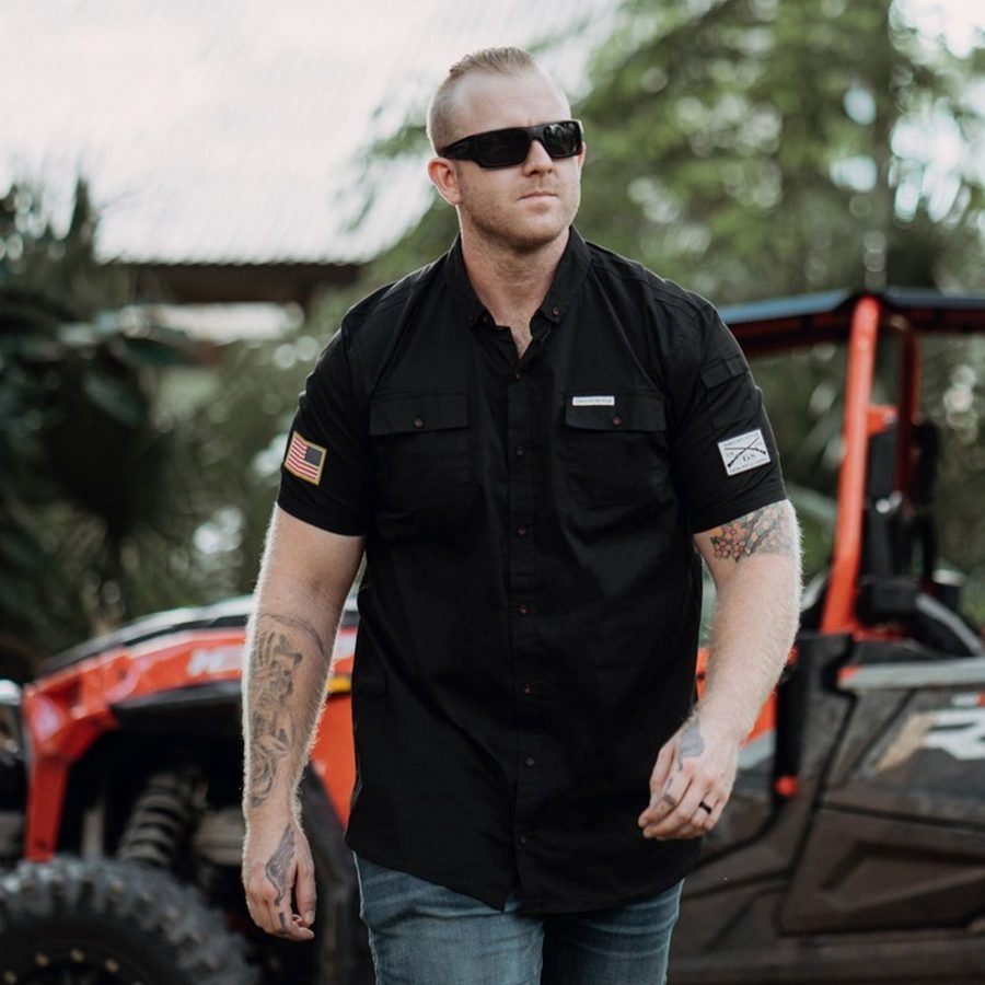 Men's Garage Button Down - Black - Image 2