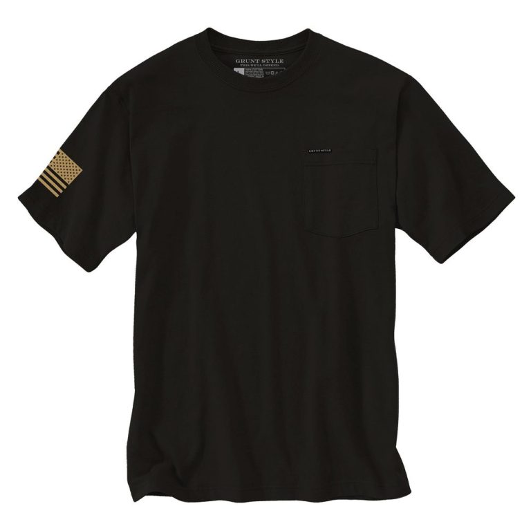 Basic Heavyweight Pocket T-Shirt - Black