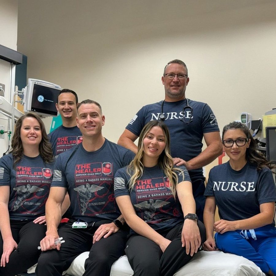 Nurse Defined T-Shirt - Midnight Navy - Image 6