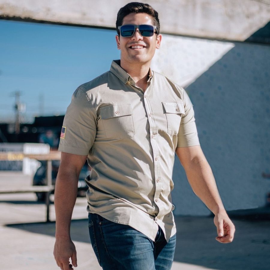 Men's Garage Button Down - Tan - Image 7