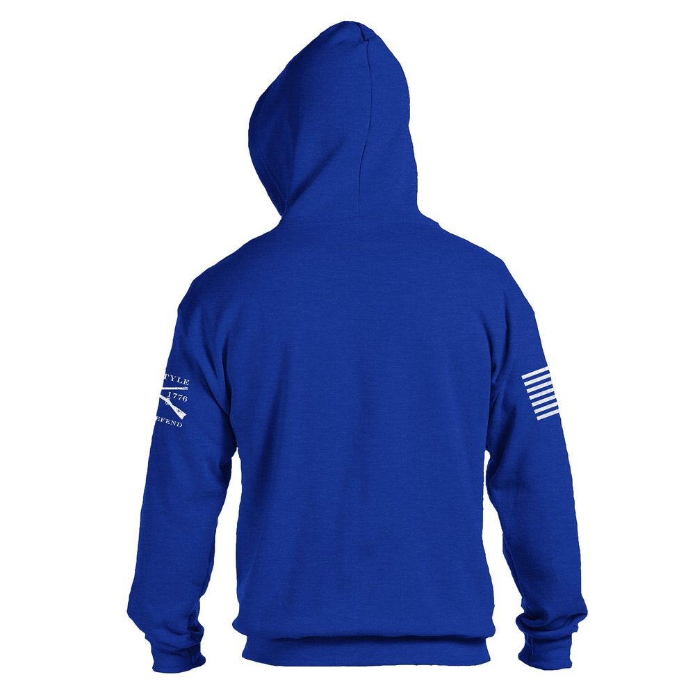 Basic Full-Zip Hoodie - Royal - Image 2
