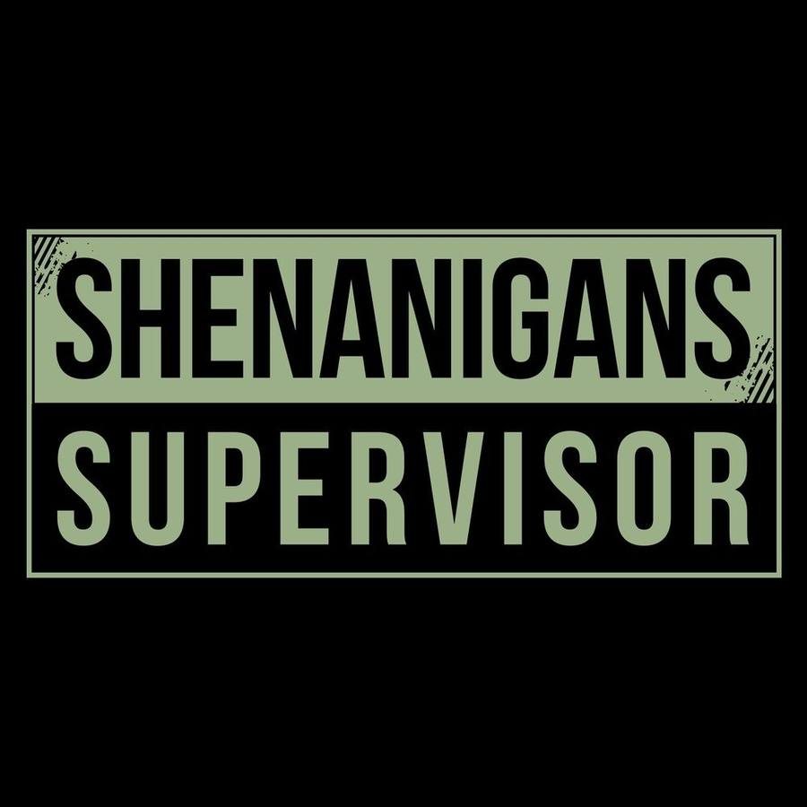 Shenanigans Supervisor T-Shirt - Black - Image 5