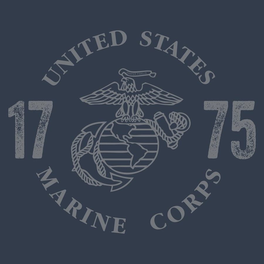 USMC - Through The Ages T-Shirt - Navy - Image 4