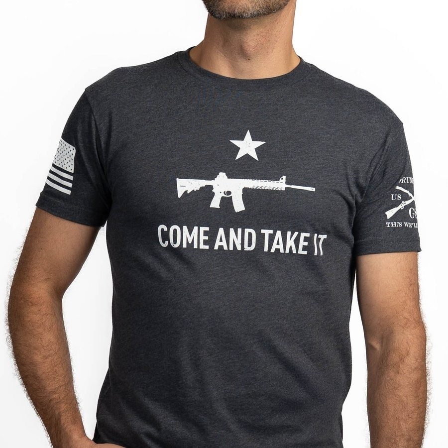 Come And Take It T-Shirt - Charcoal - Image 6