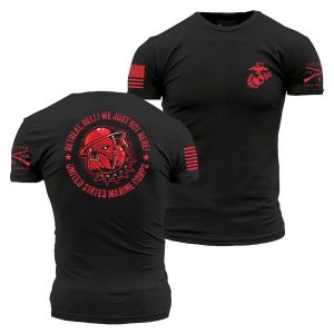 USMC - Retreat. Hell T-Shirt - Black