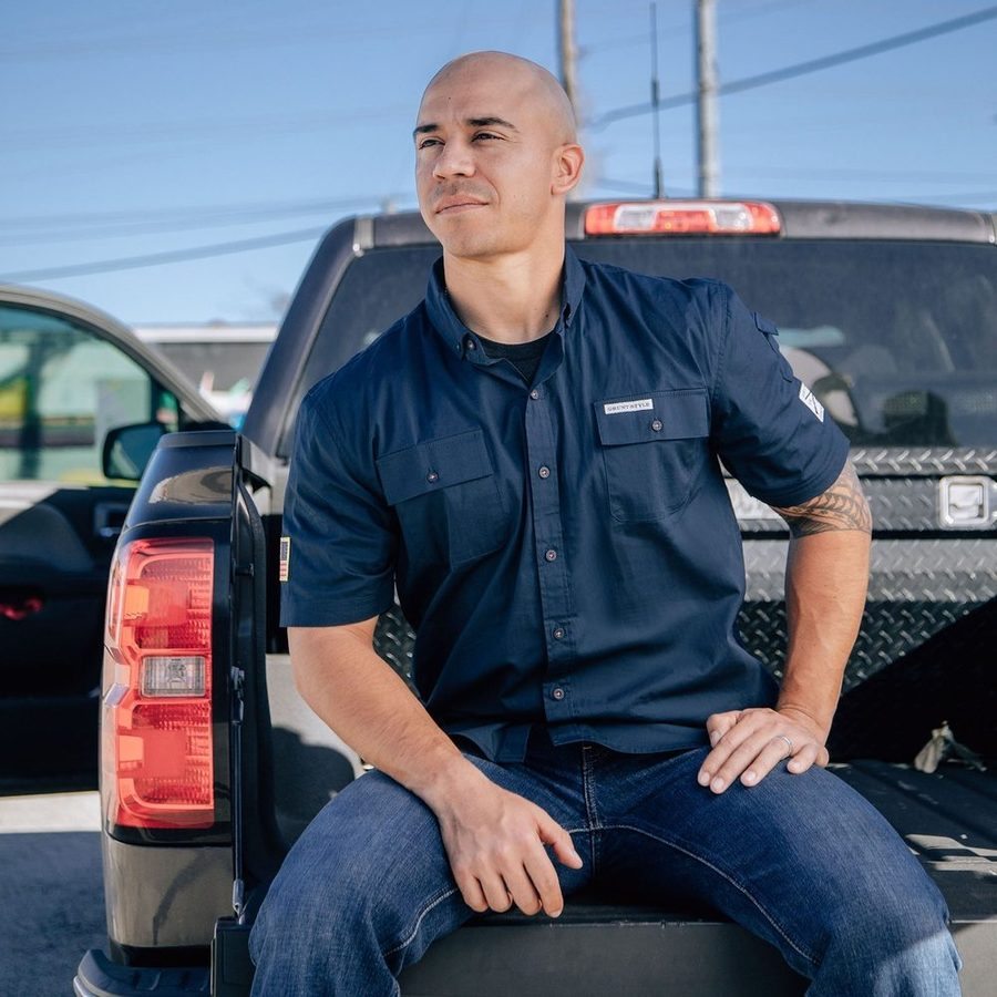 Men's Garage Button Down - Navy - Image 2