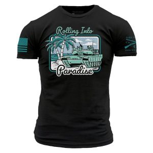 Rolling Into Paradise T-Shirt - Black