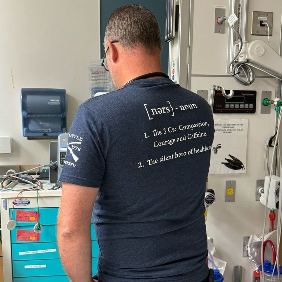 Nurse Defined T-Shirt - Midnight Navy - Image 3