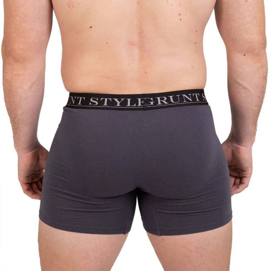 Base Command 2-Pack Boxer Briefs - Dark Gray & Tropical Death Military Green - Image 5