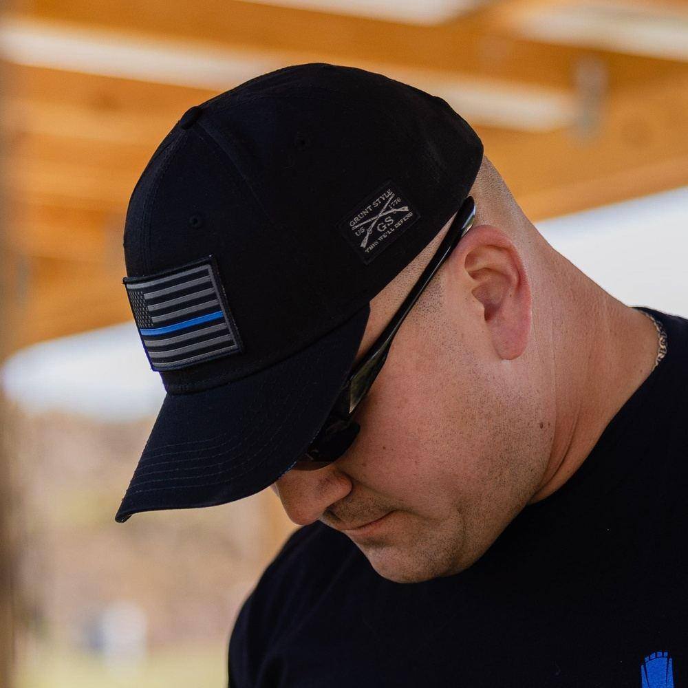 Blue Line Flag Hat - Image 2