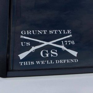 Grunt Style Full Logo 6 White Decal