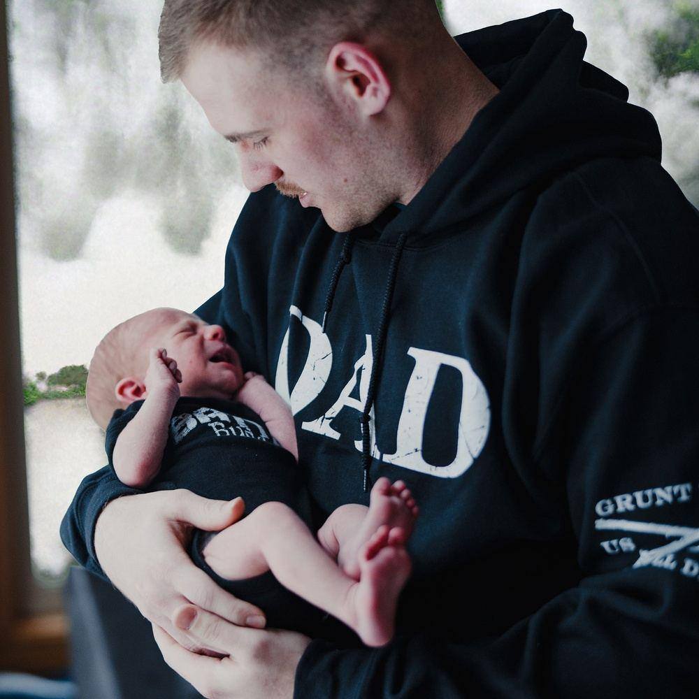Dad Defined Hoodie - Black - Image 5