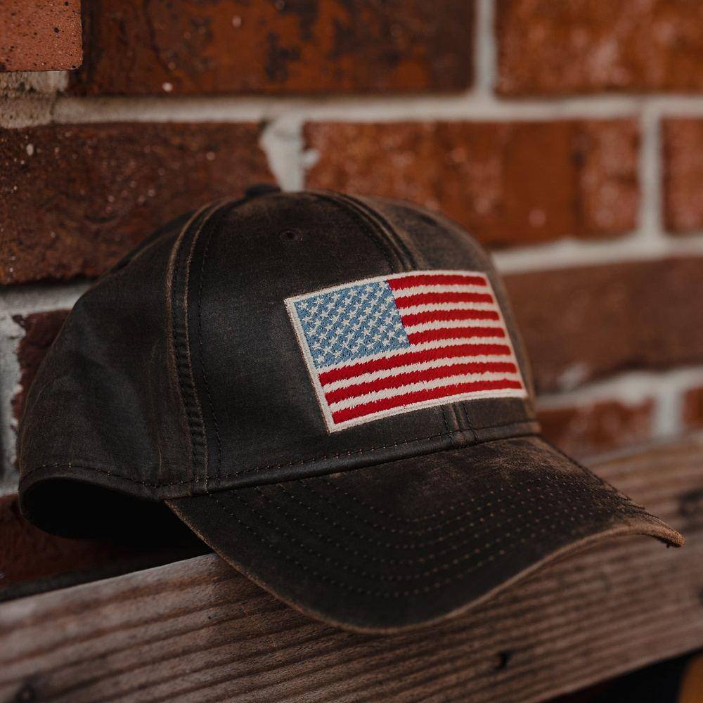 Full Color Flag Waxed Hat - Image 2
