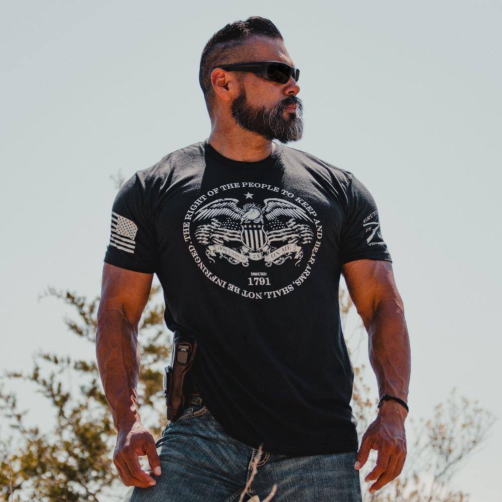 2A Rights T-Shirt - Black - Image 2
