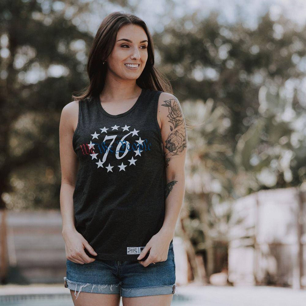 Women's 76 We The People Everyday Tank - Dark Heather Gray - Image 2