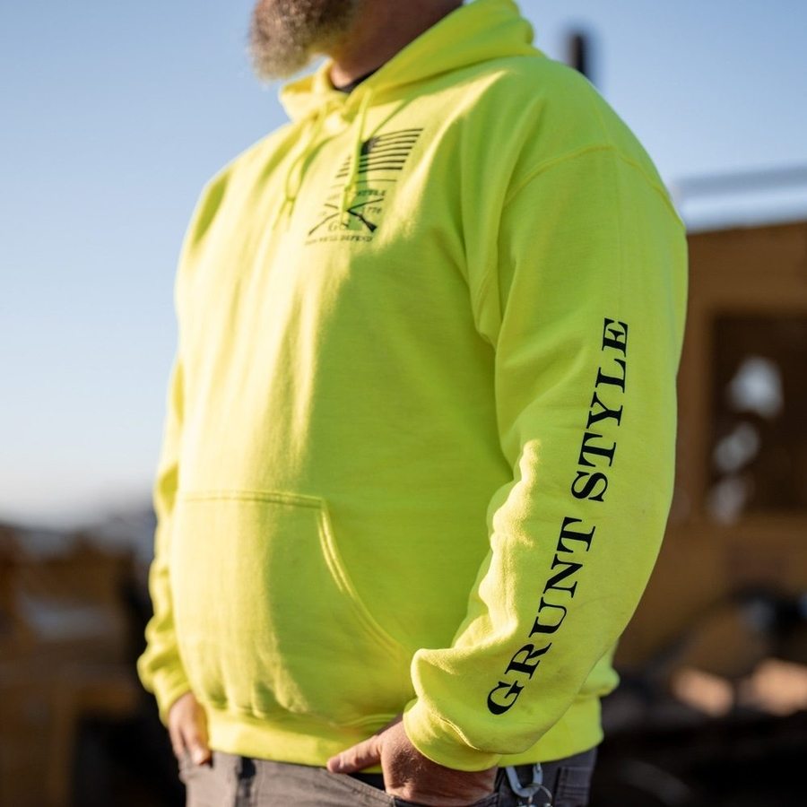 Base Hoodie - Safety Green - Image 2