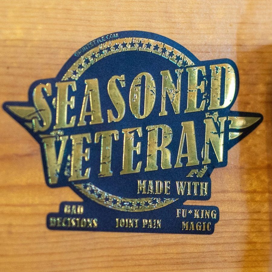 Seasoned Veteran Sticker - Image 2