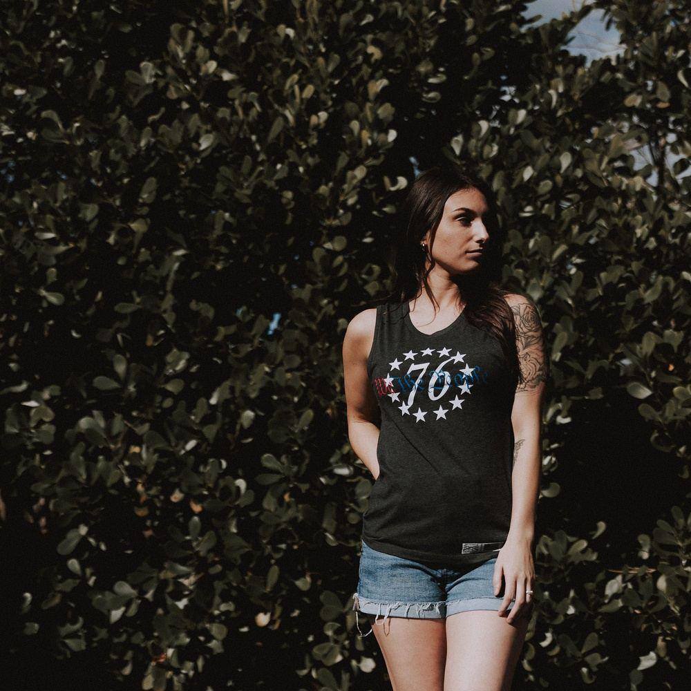 Women's 76 We The People Everyday Tank - Dark Heather Gray - Image 3