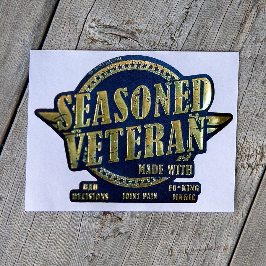Seasoned Veteran Sticker - Image 3