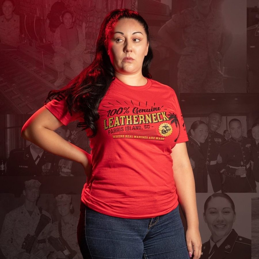 USMC - Parris Island T-Shirt - Red - Image 5