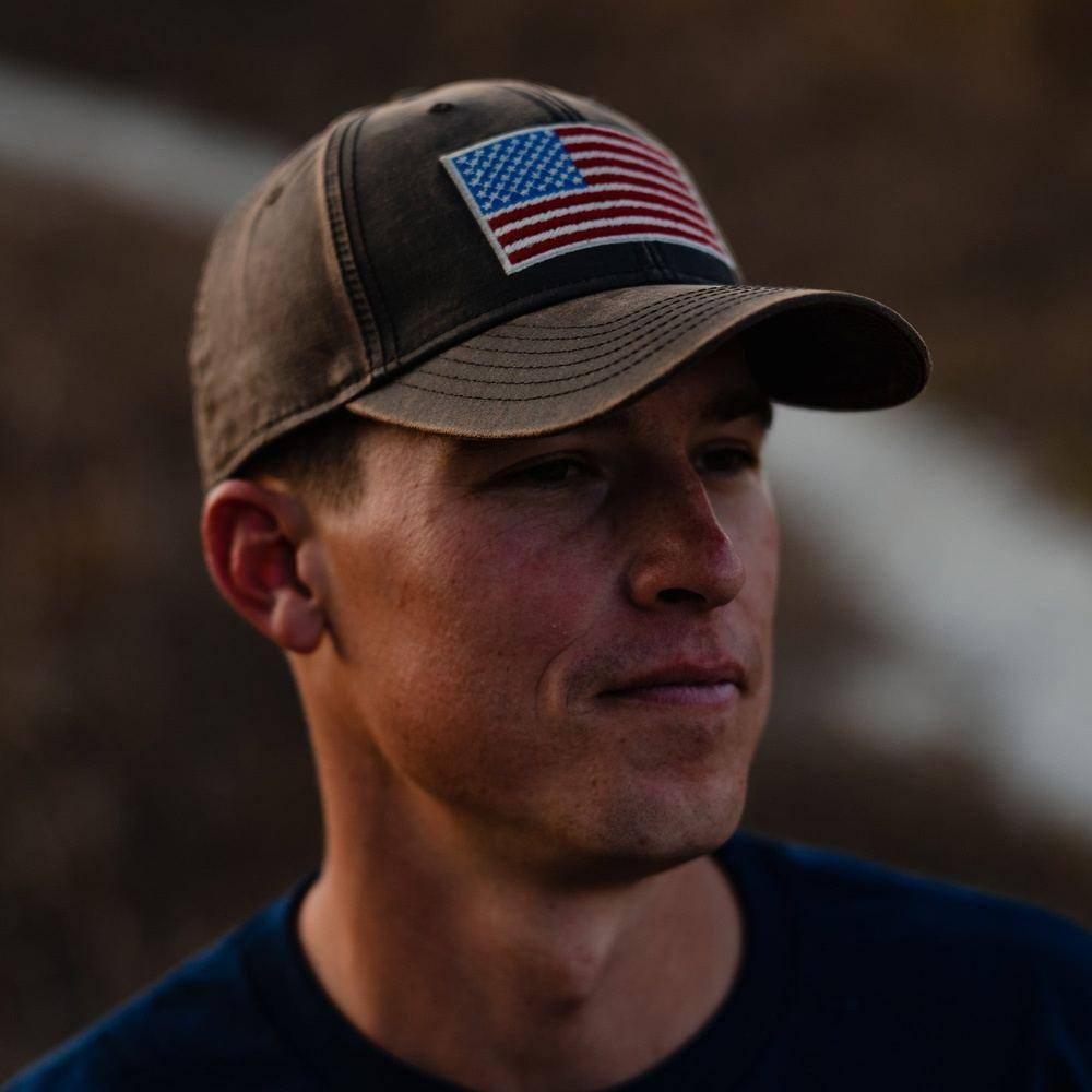 Full Color Flag Waxed Hat - Image 4