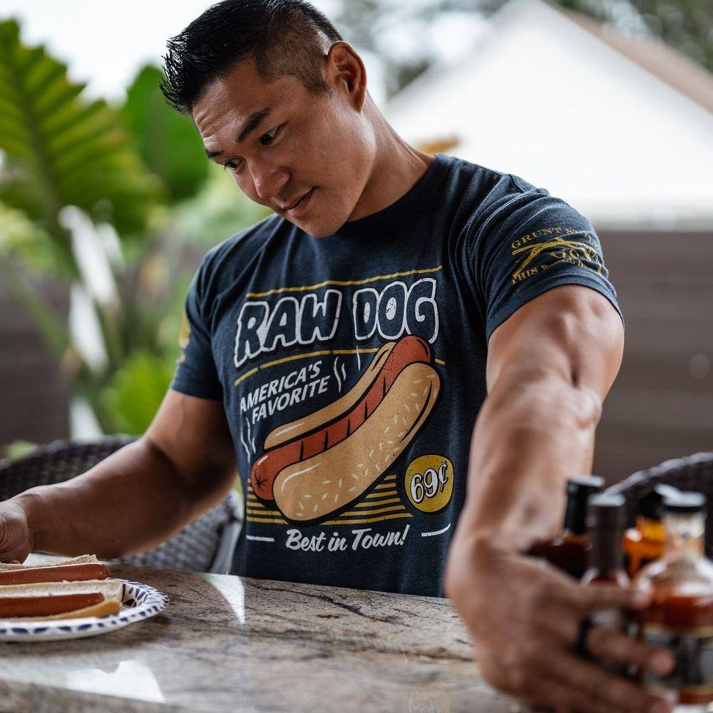Raw Dog T-Shirt - Midnight Navy - Image 4